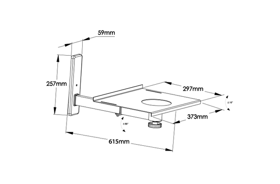 my wall H 20 S Soporte De Pared Para Pantallas De TV, Laptops, Notebooks Y Cajas De Altavoces image 3