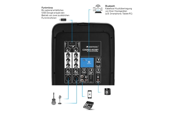 Sistema PA Activo Omnitronic Combo-160BT image 3