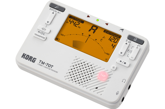 Korg TM-70T Tuner Metronomo incl. CM400 Bianco image 3