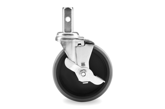 Set Of 4 Stagecaptain Transport Casters 125 mm, 2x Braked, 2x Unbraked image 3