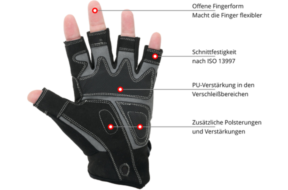 Stagecaptain RGL-0F Rigger Handschoenen Maat M image 3