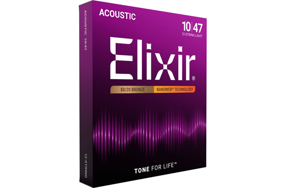 Elixir 11152 Acoustique 80/20 Nanoweb Light 12-String image 3