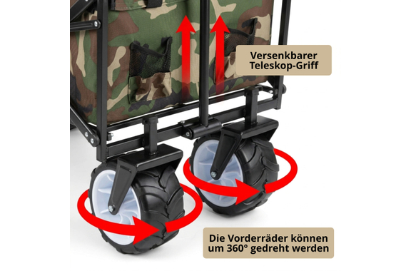 Stagecaptain BW-907 CA Bollycart Bollerwagen ohne Dach Camouflage image 3