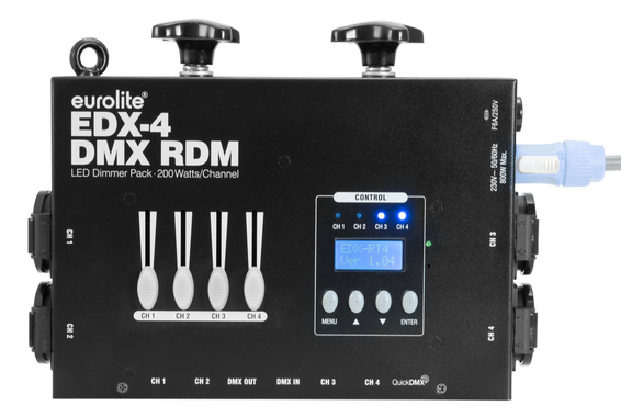Eurolite EDX-4 DMX RDM LED Dimmer Pack image 3