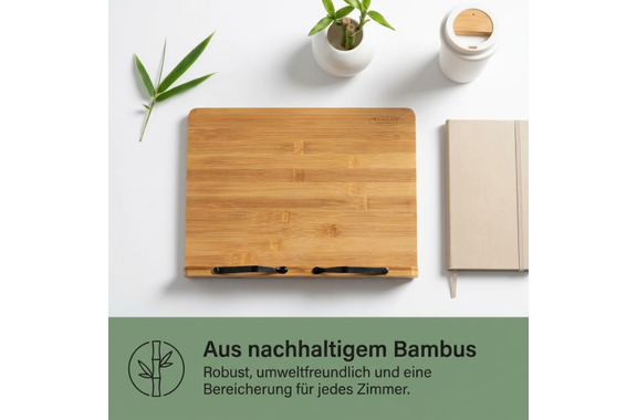 Classic Cantabile Tischnotenpult Bambus klein image 3
