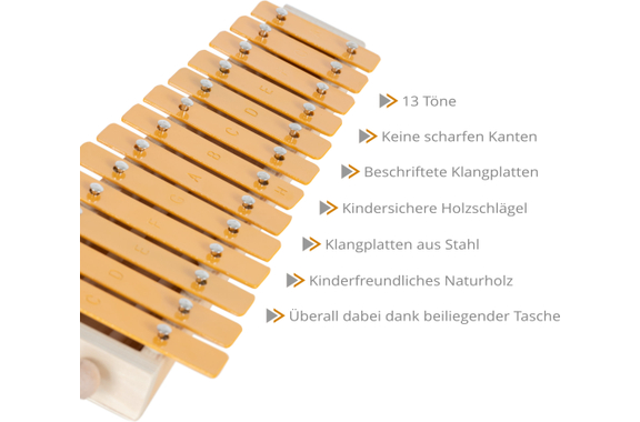 Classic Cantabile GS-13 Glockenspiel per bambini image 3