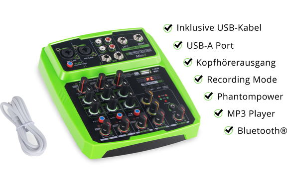 Pronomic Mini4 Mesa de Mezclas USB de 4 Canales image 3