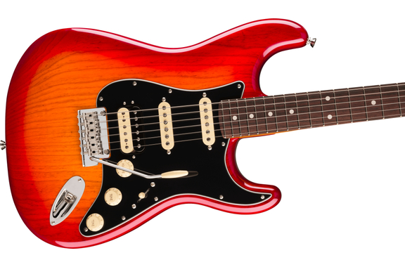 Fender American Professional Stratocaster HSS Aged Cherry Burst image 3