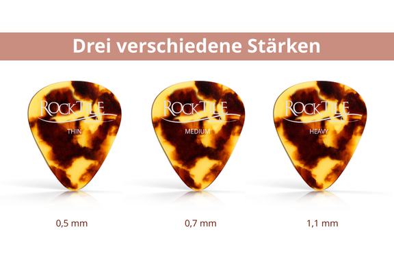 Rocktile Plektren Brown Tortoise 12er Master Pack image 3