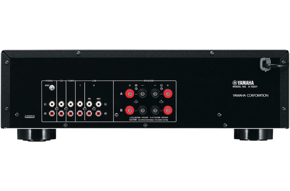 Yamaha A-S201 Amplificador Estéreo HiFi Plata image 3