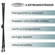 Classic Cantabile X-Keyboardstandaard in hoogte verstelbaar zwart