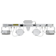 Eurolite LED KLS Laser Bar FX-Lichtset bianco