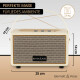 Bennett & Ross BB-820CW Blackmore Junior Altavoz Bluetooth Recargable Crema Blanco
