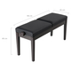 Classic Cantabile Banco De Piano Doble De Caoba Mate