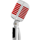Pronomic DM-66R Elvis Microphone Dynamique Argent/Rouge
