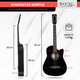 Rocktile WSD-5C-BK Slim Line Westerngitarren Set Black