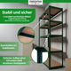 Étagère de Stockage Stagecaptain Heavyrack avec Tablettes en Bois Vert Foncé, max. 875 kg Lot de 2