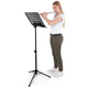 Classic Cantabile Orchesterpult Lochblech Heavy Schwarz 3x Set