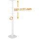 my wall HS 23 2 Soportes Para Cajas De Altavoces Blanco