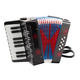 Classic Cantabile Bambino Kinder-accordeon Set, zwart, 8 bassen