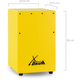 XDrum KC-37G Cajón Infantil Amarillo Set con Escuela