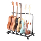 Rocktile Multistand 5-fach Gitarrenständer mit Rollen für E/A-Gitarre