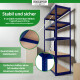 Stagecaptain Heavyrack Lagerregal Holzböden Blau, max. 875 kg 4x Set