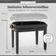 Classic Cantabile Pianobank Dark Walnut Matt