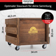 Stagecaptain SPKB-100 BN Caja para Discos "Emil" de Bambú Marrón 3x Set