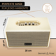 Bennett & Ross BB-860CW Blackmore Enceinte Bluetooth Crème Blanche