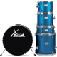 XDrum Semi 22" Standard Drum Set Satin Blue Sparkle Set incl. Boom Stand + Crash Cymbal