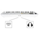 Classic Cantabile MINI-37 Keyboard weiß-grau