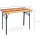 Stagecaptain BBT-117 Hirschgarten Beer Tent Table 117 cm Natural 4x Set