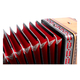 Alpenklang Pro Accordeon III 96 Toetsen-Steirische, Els met rode inzet in de sierlijst