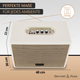 Bennett & Ross BB-880CW Blackmore Giant Bluetooth Lautsprecher Creme-Weiß