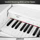 FunKey DP-1088 WM Digitalpiano Wit mat Set incl. bank, koptelefoon en school