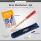 Classic Cantabile Pivella Recorder German Red Set incl. Flute Method "Every Beginning Is Easy"