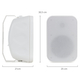 McGrey OLS-651WH Outdoor-luidsprekers 60 Watt Wit met Bluetooth Set