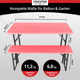 Stagecaptain Hirschgarten Conjunto De Muebles Para Biergarten Para Balcón 117 cm Rosa