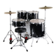 XDrum Semi 20" Studio Schlagzeug Midnight Black Set + Dämpfer