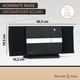 Bennett & Ross Ålesund Vertical Stereo System with CD/MP3 Player, USB and Bluetooth Black
