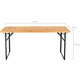Stagecaptain BBT-170 Hirschgarten Beer Tent Table 170 cm Natural 4x Set
