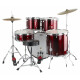 XDrum Semi 20" Studio Batterie Lipstick Red Set + Amortisseurs