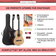 Classic Cantabile Acoustic Series AS-851-L Guitare Classique 3/4 pour Gaucher Set Débutant