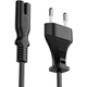 Sonero IEC C7 Stroomkabel Eurostekker 5m zwart