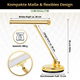 Showlite KW LED Pianoleuchte Gold Hochglanz