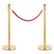 Stagecaptain PLS-150 Deluxe 2.1-200G Afzetpaal Personenleidingssysteem 2,0m goud Set met Bordhouder