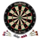 Stagecaptain DBS-1715 BullsEye Pro Dianas de Dardos + Soporte y Set de Alfombra Negro