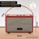 Bennett & Ross BB-820RD Blackmore Junior Altavoz Bluetooth® Recargable Rojo