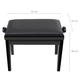 Classic Cantabile Banc De Piano Modèle A Noir Brillant